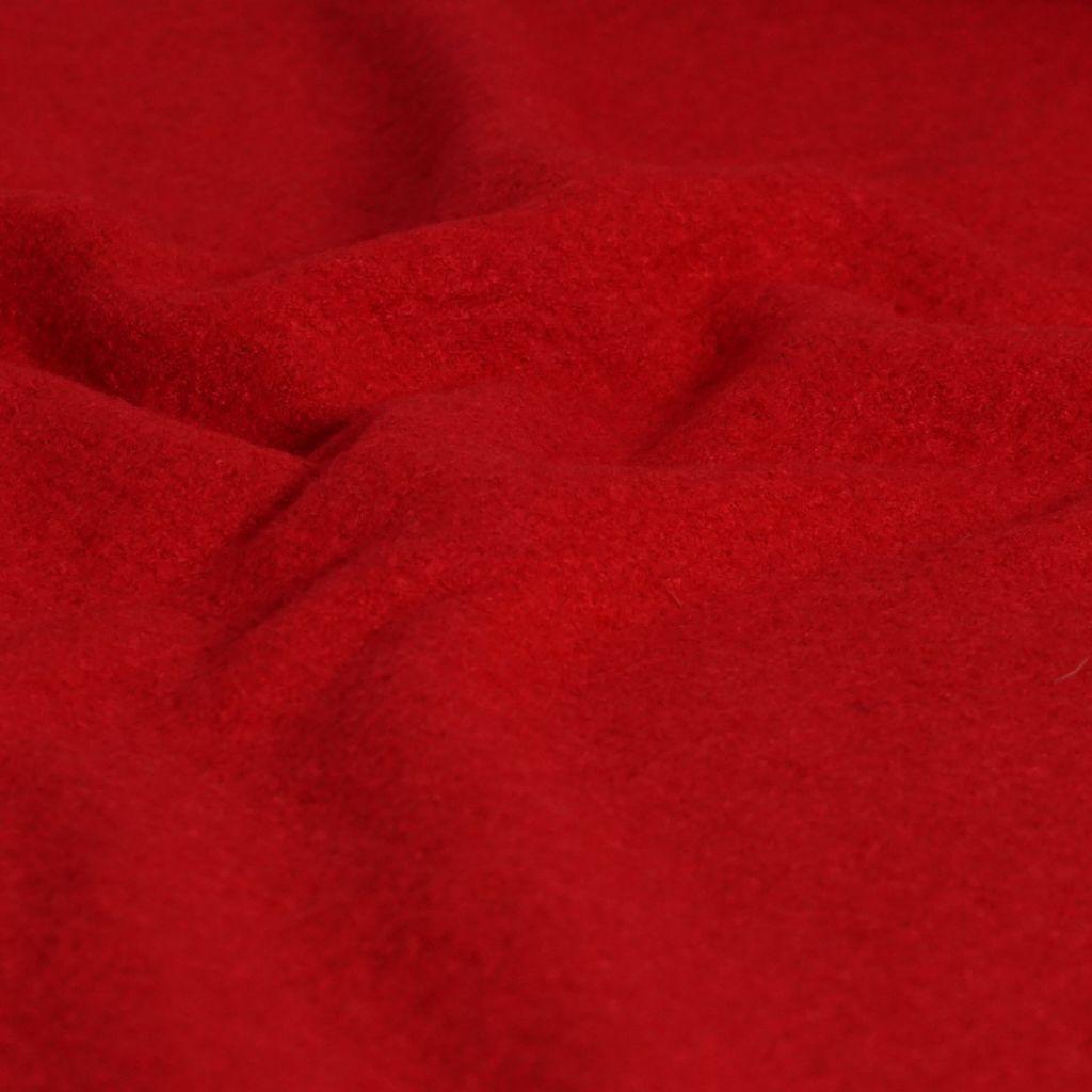 Preview: Viskose Wolle Mix gewalkt rot